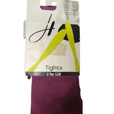 Hanes seasonless Tights CT Cranberry Medium height 5'3